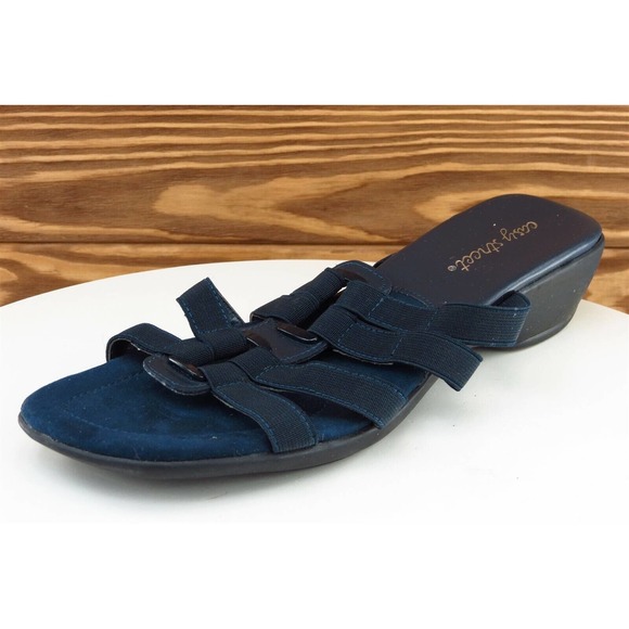 Easy Street Sz 8 M Blue‎ Slide Synthetic Women Sandals - Picture 1 of 8